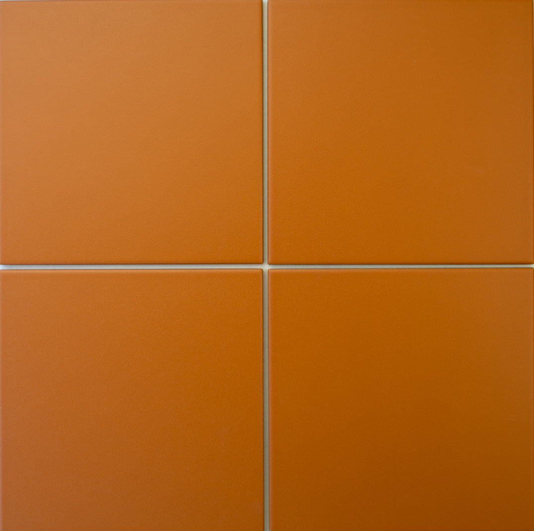 Modwalls | ColorBlock Porcelain Floor & Outdoor Tile | Marmalade | Orange