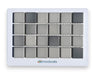 Modwalls Mediterranean Mosaic Porcelain Tile Sample | Marrakesh Blend Gloss | Gray | Colorful Modern & Midcentury tile for bathrooms, kitchens, backsplashes, showers, floors, pools & outdoors.