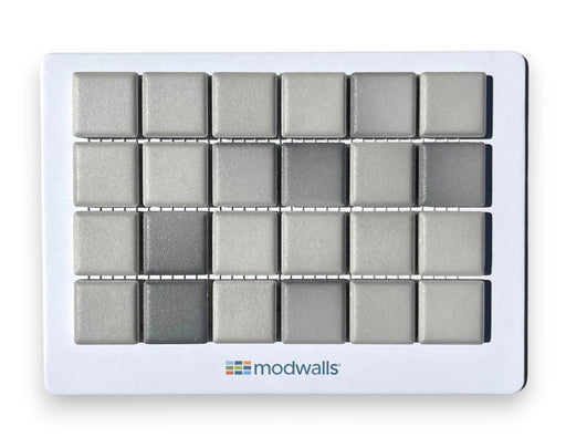 Modwalls Mediterranean Mosaic Porcelain Tile Sample | Marrakesh Matte Blend |  Gray | Colorful Modern & Midcentury tile for bathrooms, kitchens, backsplashes, showers, floors, pools & outdoors.