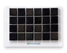 Modwalls Mediterranean Mosaic Porcelain Tile Sample | Roma Gloss Blend | Black |Colorful Modern & Midcentury tile for bathrooms, kitchens, backsplashes, showers, floors, pools & outdoors.