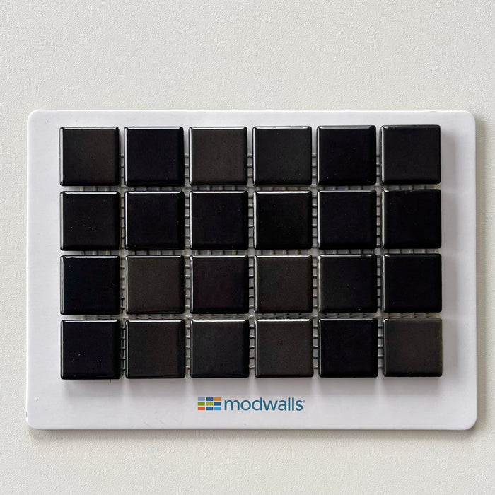 Mediterranean Mosaic Porcelain Tile | Roma Blend | Black Gloss