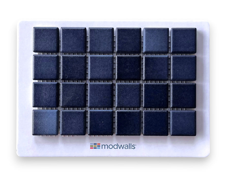 Modwalls Mediterranean Mosaic Porcelain Tile Sample | Santorini Blend Matte | Blue |  Colorful Modern & Midcentury tile for bathrooms, kitchens, backsplashes, showers, floors, pools & outdoors.