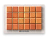 Modwalls Mediterranean Mosaic Porcelain Tile Sample | Valencia Matte Blend | Oranges | Colorful Modern & Midcentury tile for bathrooms, kitchens, backsplashes, showers, floors, pools & outdoors.