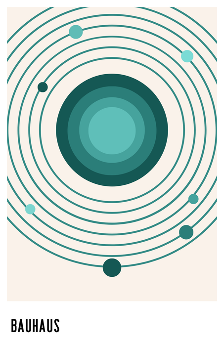 ModPrints | 11"x17" Art Print | Bauhaus Orbit