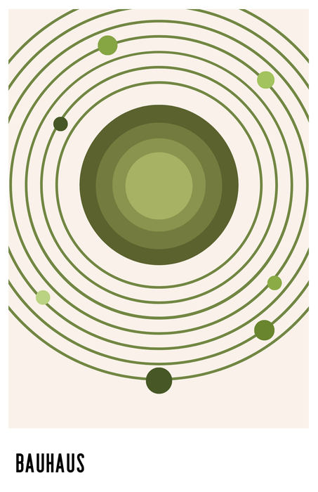 ModPrints | 11"x17" Art Print | Bauhaus Orbit