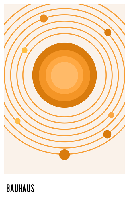 ModPrints | 11"x17" Art Print | Bauhaus Orbit