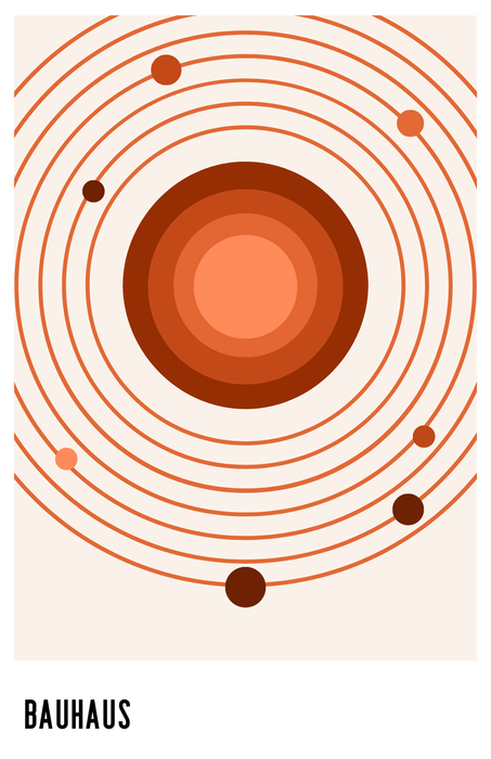 ModPrints | 11"x17" Art Print | Bauhaus Orbit