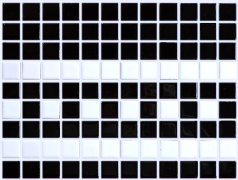 Sample of Vita Porcelain Mosaic Tile | Custom Pattern Border Ritz