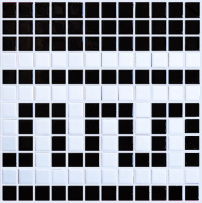 Sample of Vita Porcelain Mosaic Tile | Custom Pattern Border Swing