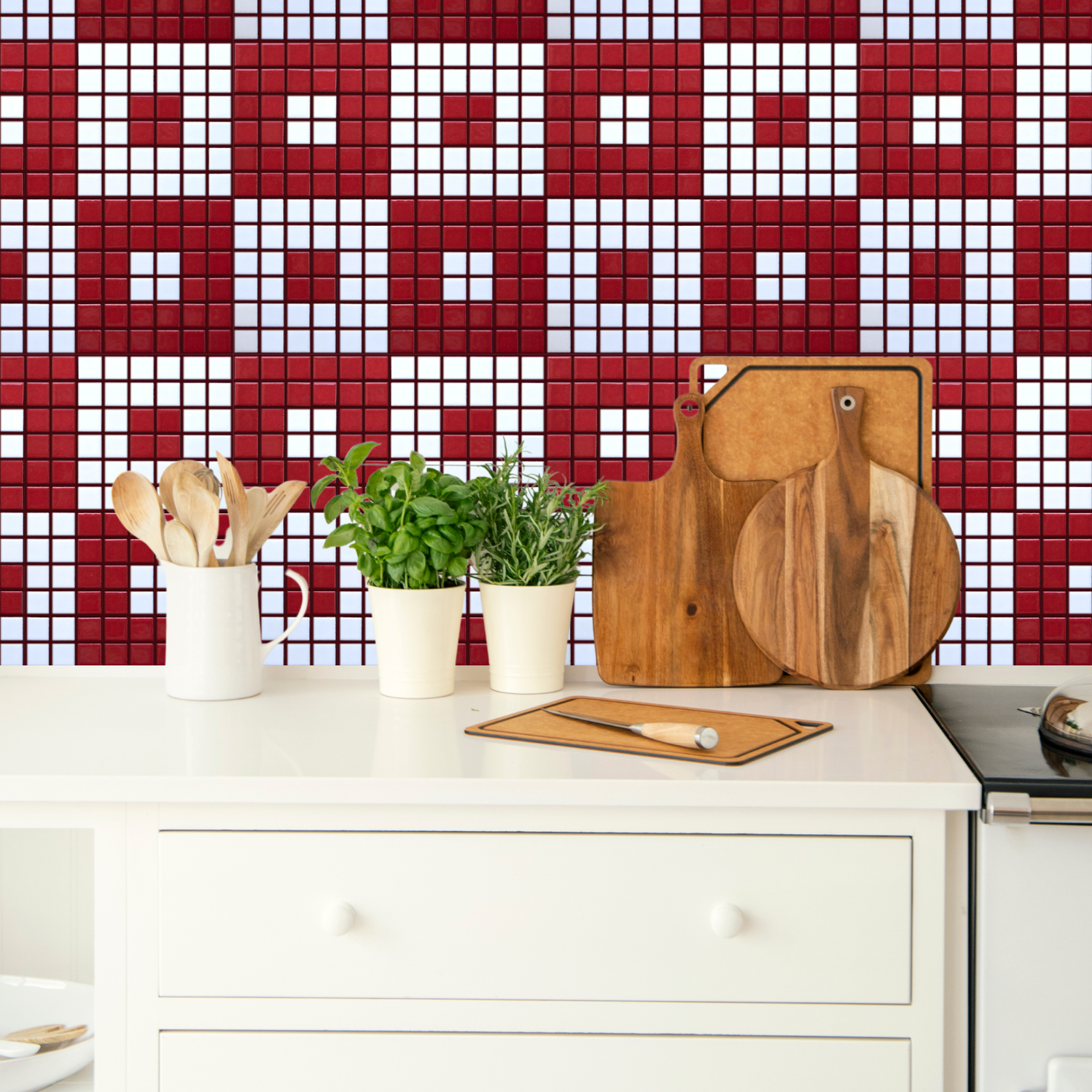 Vita Porcelain Mosaic Tile | Custom Pattern Jetset — Modwalls