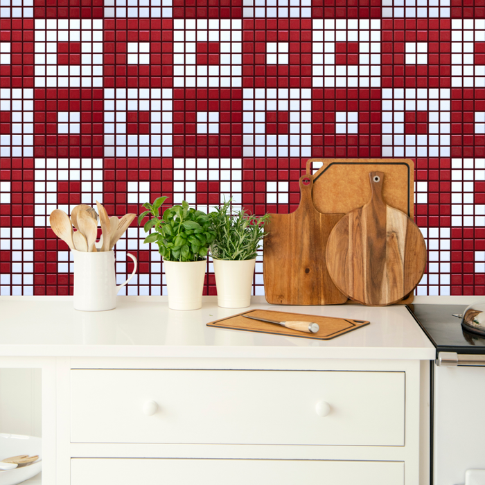 Vita Porcelain Mosaic Tile | Custom Pattern Jetset