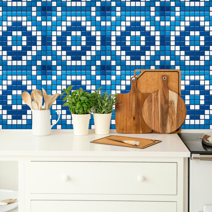 Vita Porcelain Mosaic Tile | Custom Pattern Nova