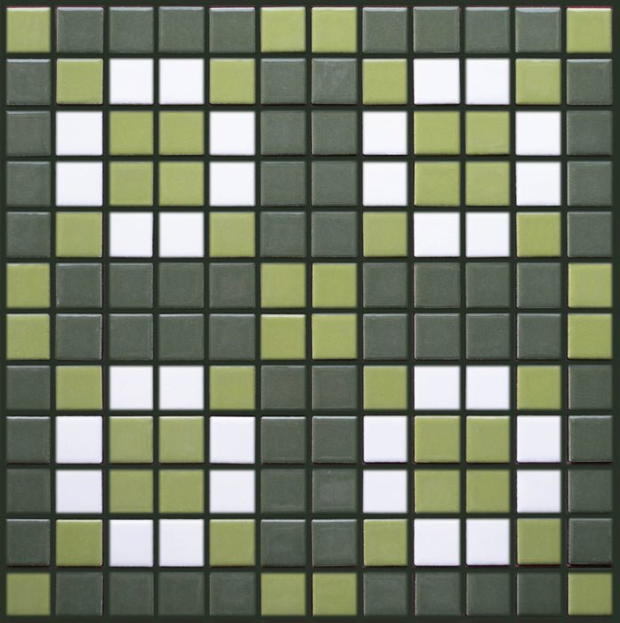 Sample of Vita Porcelain Mosaic Tile | Custom Pattern Quad