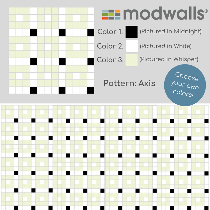 Vita Porcelain Mosaic Tile | Custom Pattern Axis