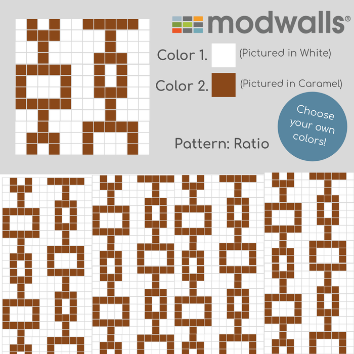 Ceramic Tile Custom Patterns Vita Porcelain Mosaic Tile | Custom Pattern Ratio — Modwalls