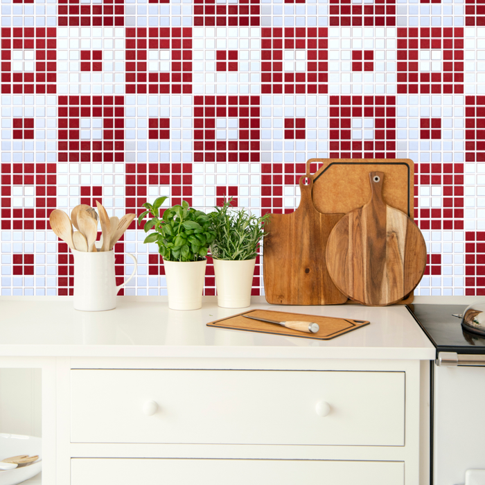 Vita Porcelain Mosaic Tile | Custom Pattern Jetset