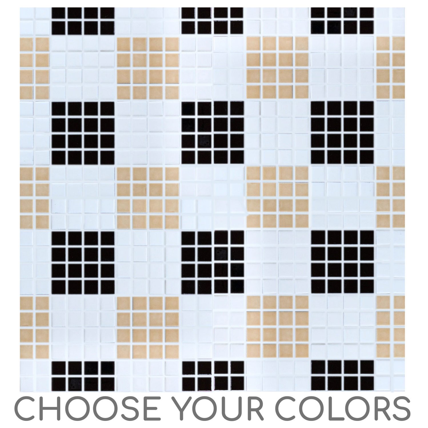 Vita Porcelain Mosaic Tile | Custom Pattern Plaid — Modwalls