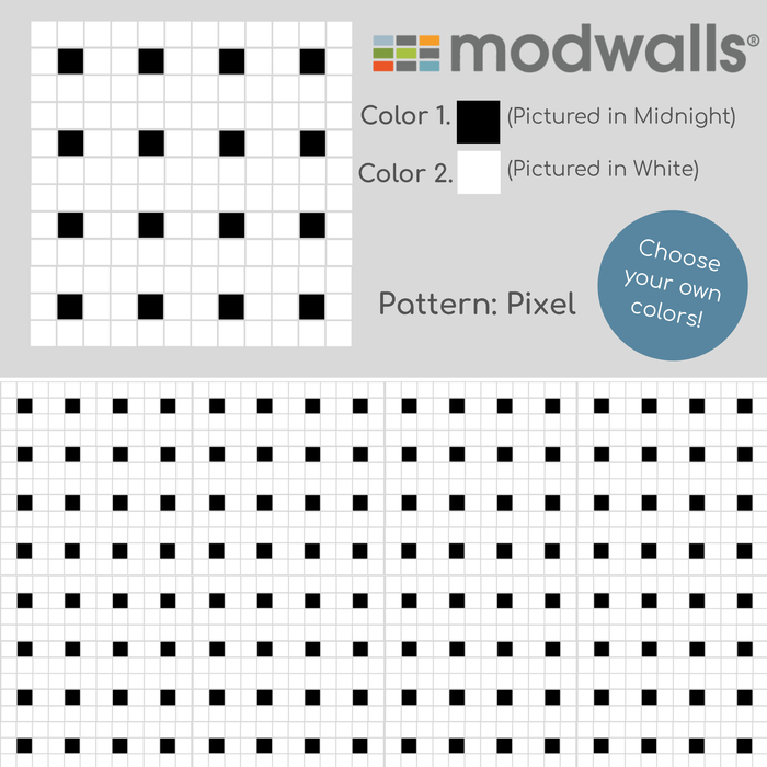 Vita Porcelain Mosaic Tile | Custom Pattern Pixel