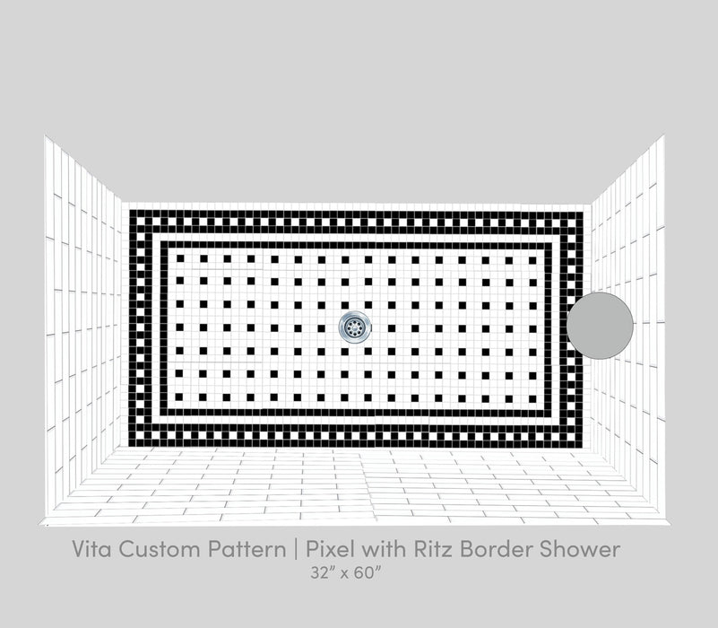 Vita Porcelain Mosaic Tile | Custom Pattern Pixel