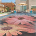 This depicts a custom glass tile mural. 