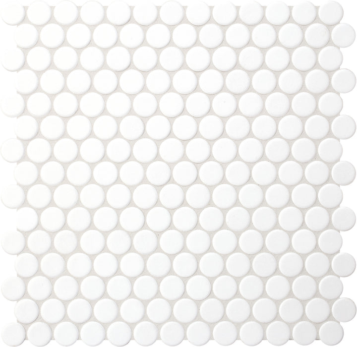 PopDotz Porcelain Tile | Sno-Drop Blend | 1" Matte