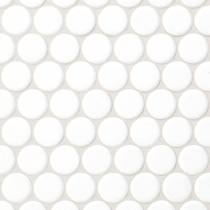 Sample of PopDotz Porcelain Tile | Sno-Drop Blend 1" Matte