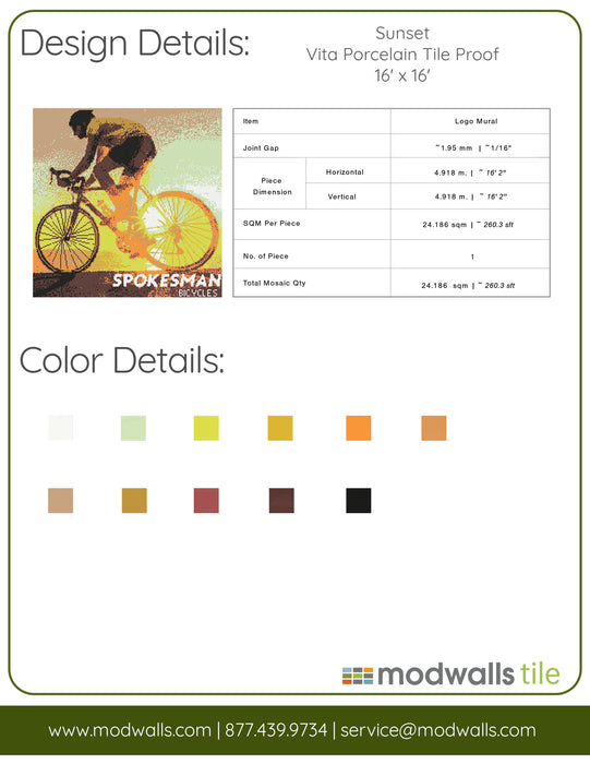 Custom Mosaic Mural | Porcelain Tile