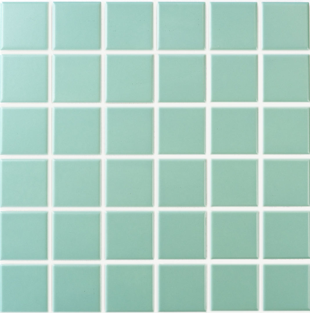Modwalls | ColorBlock 2 Porcelain Tile | Tidepool | Green Teal