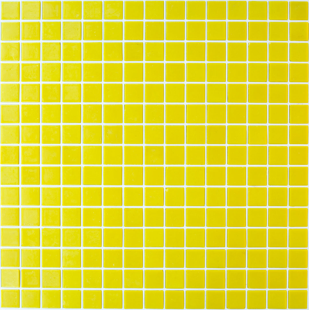 Yellow Brio Glass Mosaic Tile