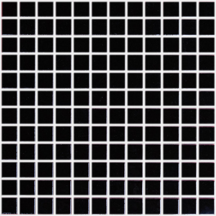 Vita Mosaic Porcelain Tile | Midnight Black