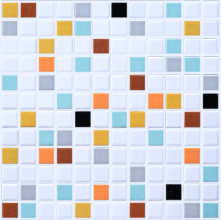 Sample of Vita Mosaic Tile | Solstice Blend | Gloss