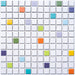 Modwalls Vita Mosaic Porcelain Tile | Cosmo Blend | Multicolor Gloss with purple, green, yellow, blue and orange | Colorful Modern & Midcentury tile for bathrooms, kitchens, backsplashes, showers, floors, pools & outdoors. 
