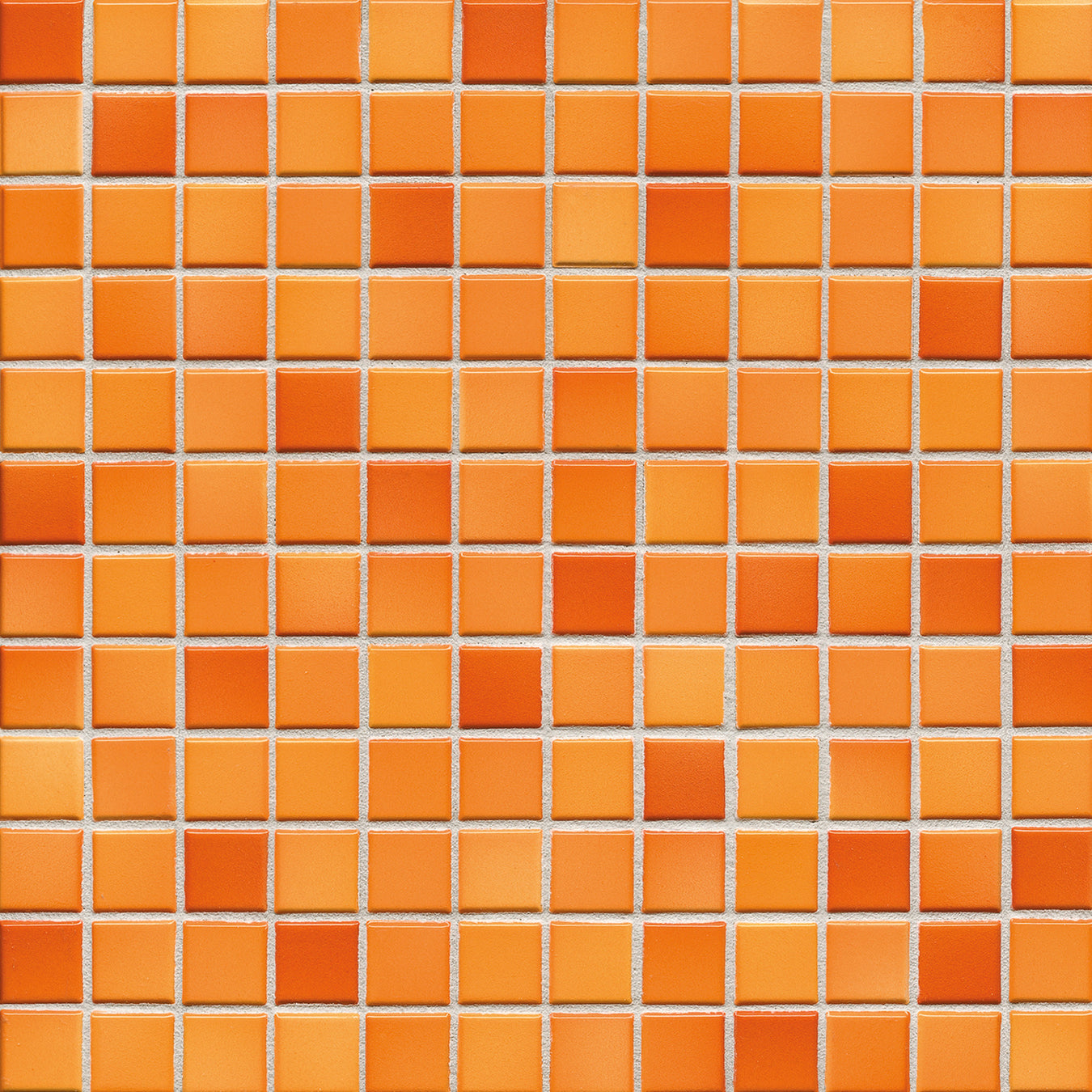 Orange Mediterranean Mosaic Porcelain Tile