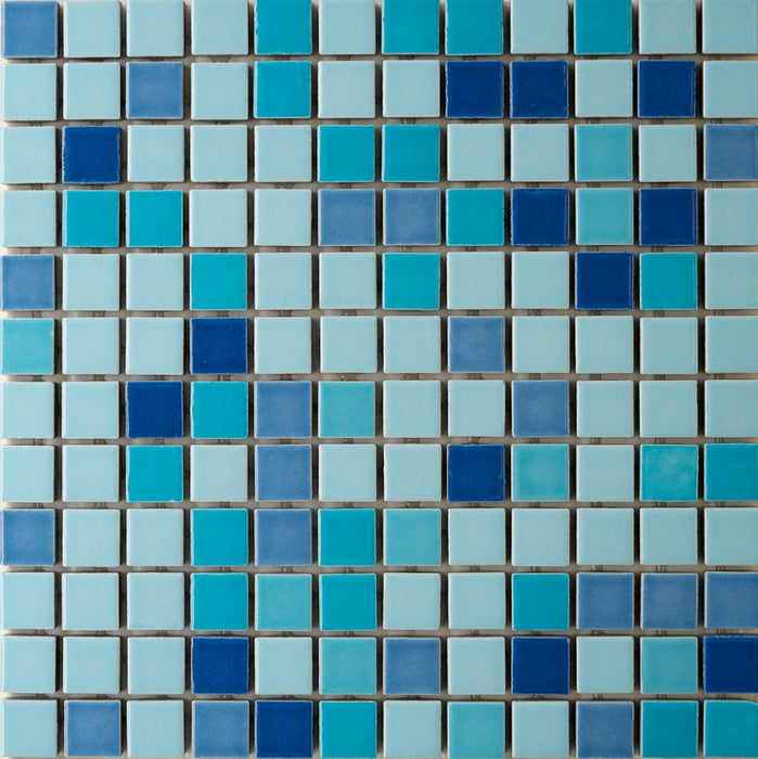 Vita Mosaic Porcelain Tile | Blue Dream Blend | Gloss