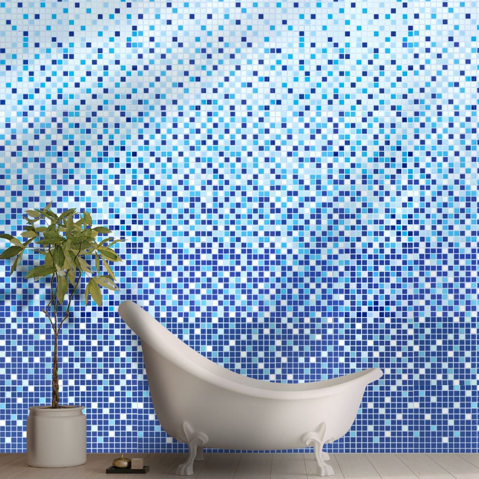 Vita Porcelain Mosaic Tile | Custom Pattern Gradient — Modwalls