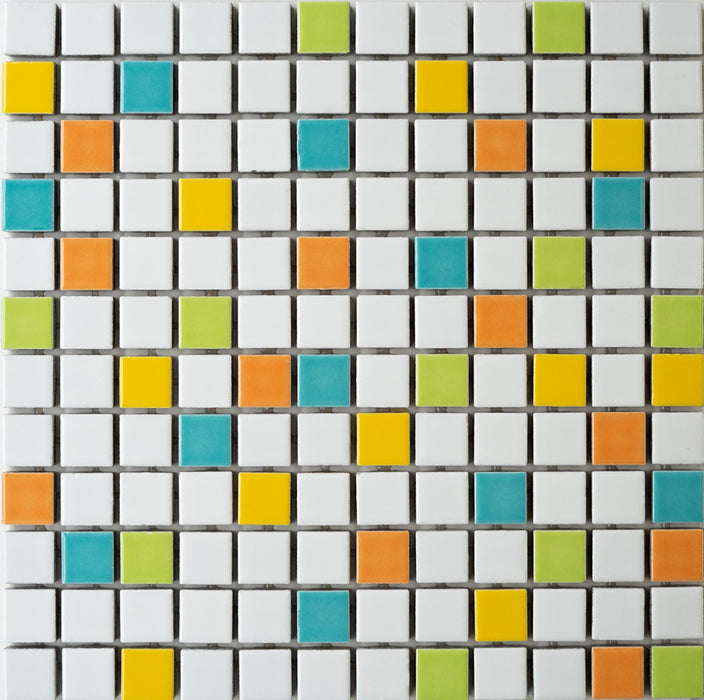 Sample of Vita Mosaic Tile | Springtime Blend | Gloss