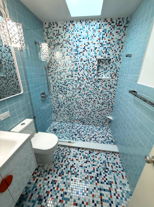 Element Porcelain Tile | 4x4 | Soft Blue