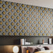 This depicts a custom porcelain mosaic tile pattern. 