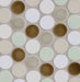 Modwalls Clayhaus Ceramic Mosaic Circle Offset Tile | 103 Colors | Modern tile for backsplashes, kitchens, bathrooms and showers
