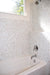 Modwalls Brio Glass Mosaic Tile | White Linen Blend | Modern tile for backsplashes, kitchens, bathrooms, showers, pools, outdoor and floors