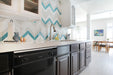 Modwalls Kiln Ceramic Chevron Tile | 103 Colors | Modern tile for backsplashes, kitchens, bathrooms and showers