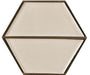 Sample of Clayhaus Mosaic Half Hex Pattern A Ceramic Tile