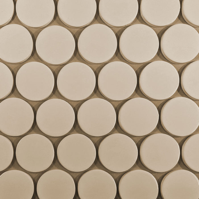 Kiln Ceramic 3" Circle Tile | 103 Colors | Modern tile for backsplashes, kitchens, bathrooms and showers