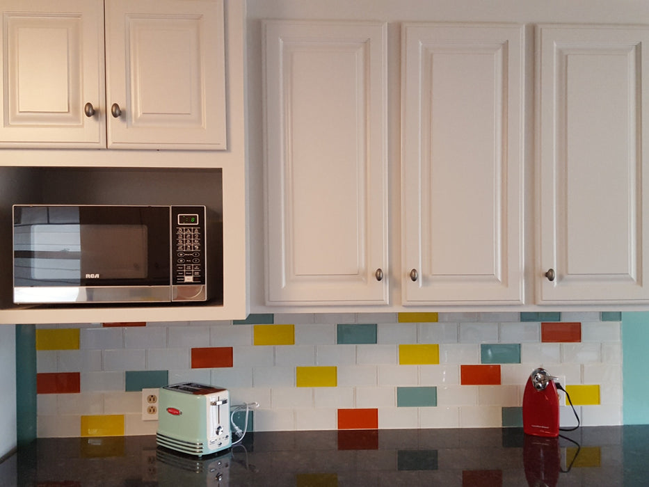 Modwalls Lush Glass Subway Tile | Sunshine 3x6 | Modern tile for backsplashes, kitchens, bathrooms, showers