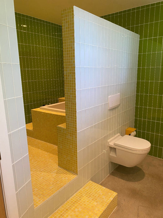 Modwalls Mediterranean Porcelain Mosaic Tile | Tangier | Colorful Modern & Midcentury tile for bathrooms, kitchens, backsplashes, showers, floors, pools & outdoors. 