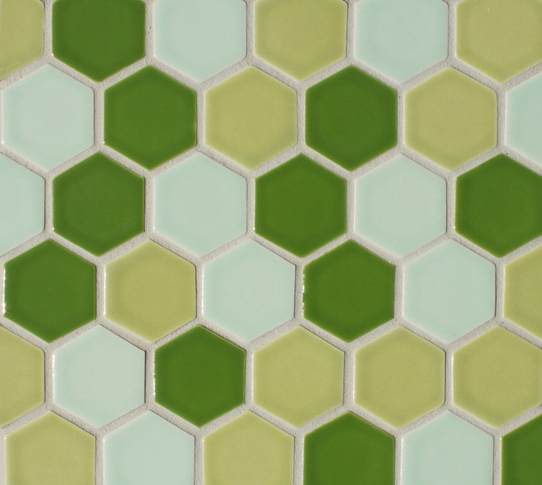 Modwalls Clayhaus Ceramic Mosaic 2" Hexagon Tile | 103 Colors | Modern tile for backsplashes, kitchens, bathrooms and showers