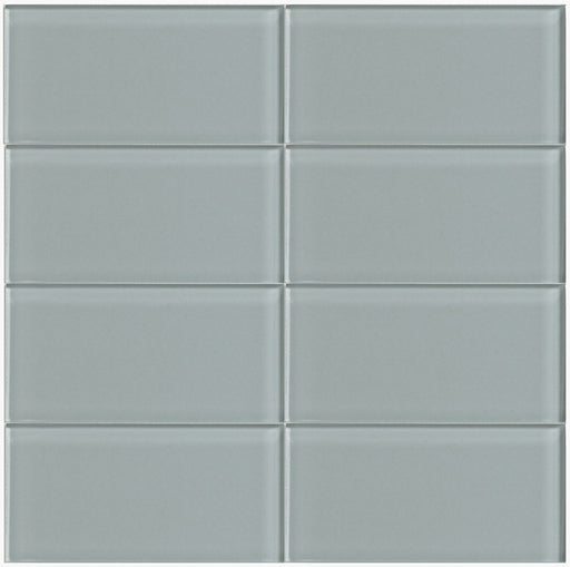 Modwalls Lush Glass Subway Tile | Fog Bank 3x6 | Modern tile for backsplashes, kitchens, bathrooms, showers
