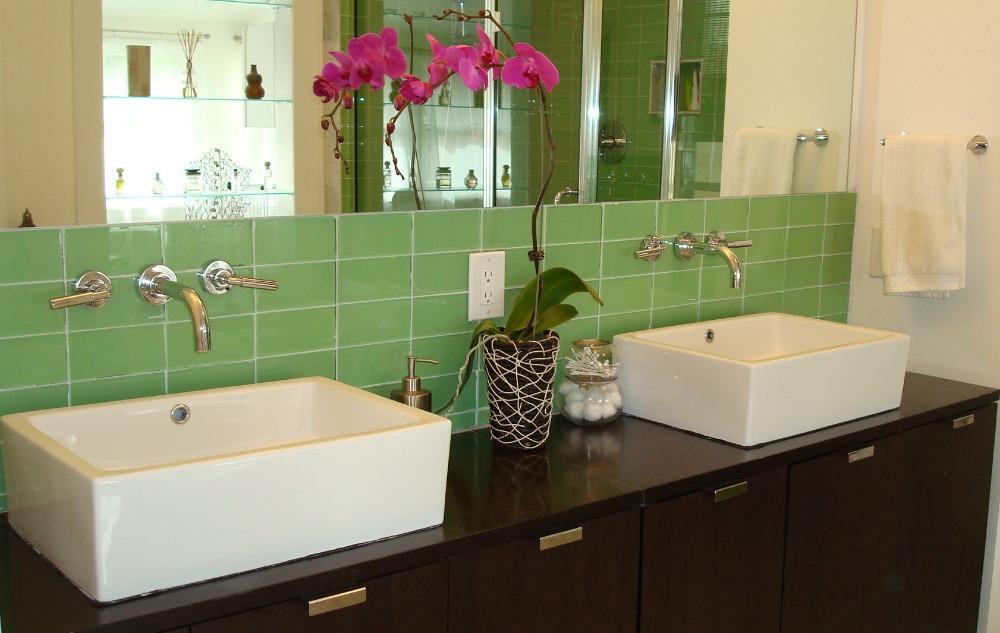 Modwalls Lush Glass Subway Tile | Wasabi 3x6 | Modern tile for backsplashes, kitchens, bathrooms, showers